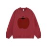 Cartoon Apple Print Sweatshirt