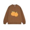 Brown Sweatshirt With Fruit Print