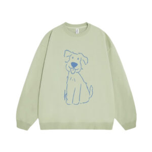 Puppy Print Fashion Sweatshirt